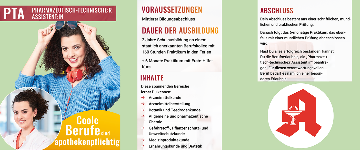 Ausbildung pharmazeutisch, technische Assistentin Burgapotheke